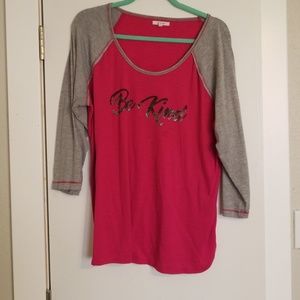 Be Kind 3/4 sleeve shirt